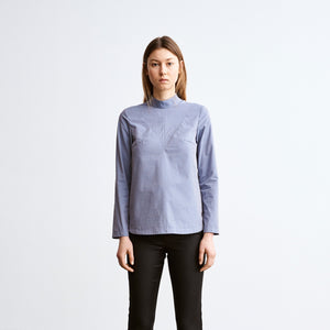 Checkmate Shirt - Dusty Blue