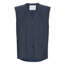 Load image into Gallery viewer, The Gilet - Navy/Black Stripes